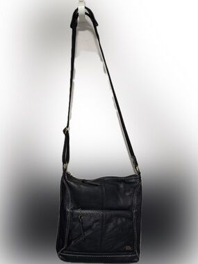The Sak “Iris” Leather Crossbody Black Bag